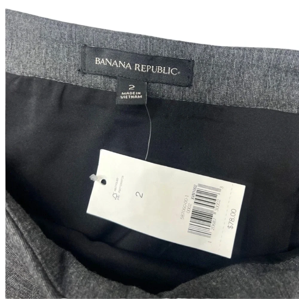 NWT Banana Republic Heather Gray Pencil Skirt - Size 2
